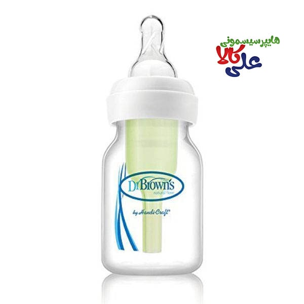 شیشه شیر 120 میلی‌لیتر دکتر براون Dr Browns مدل باریک 41005